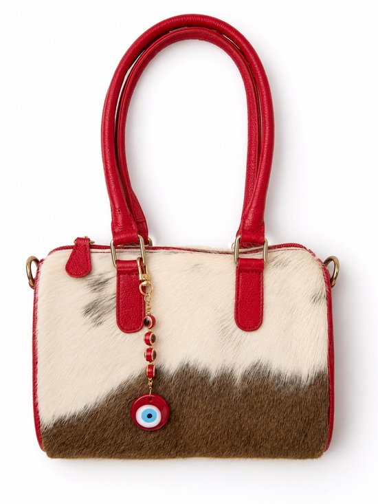 Handbags - Cowhide Red Hot Ranch Charm Satchel
